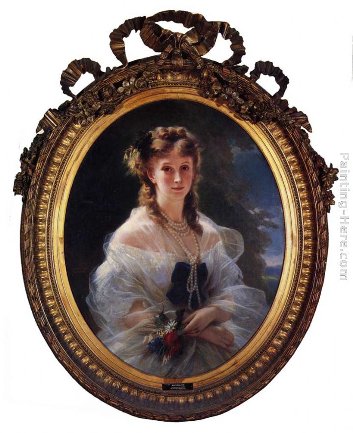 Princess Sophie Troubetskoi, Duchess de Morny painting - Franz Xavier Winterhalter Princess Sophie Troubetskoi, Duchess de Morny art painting